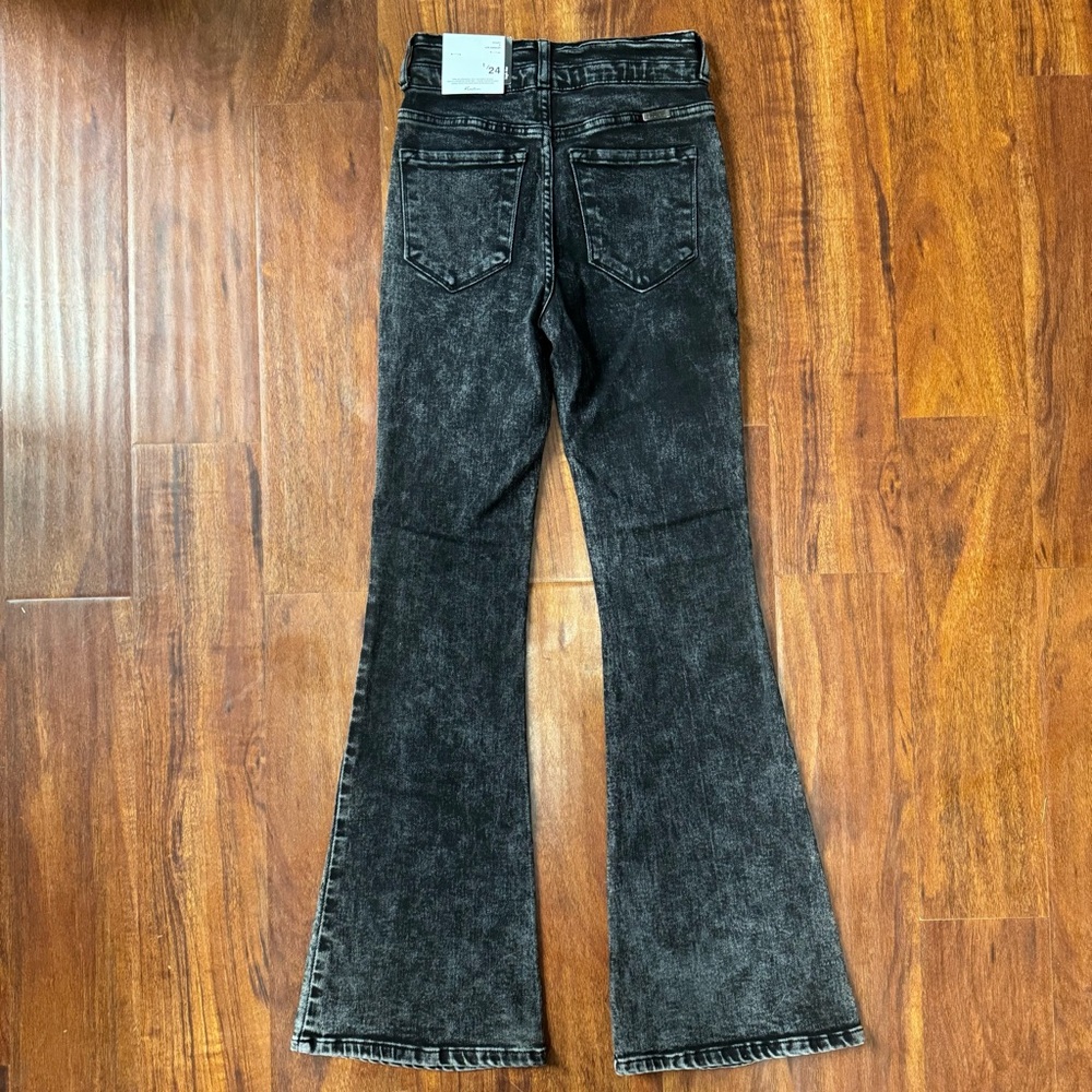 NWT Kancan Black High Waist Flare Jeans 24 - Picture 2 of 10